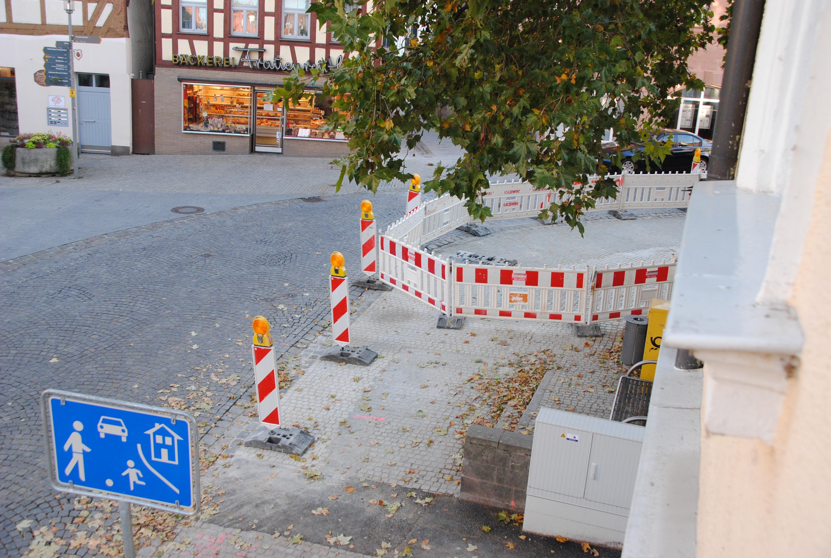 Baustelle Spitalberg Schwabach