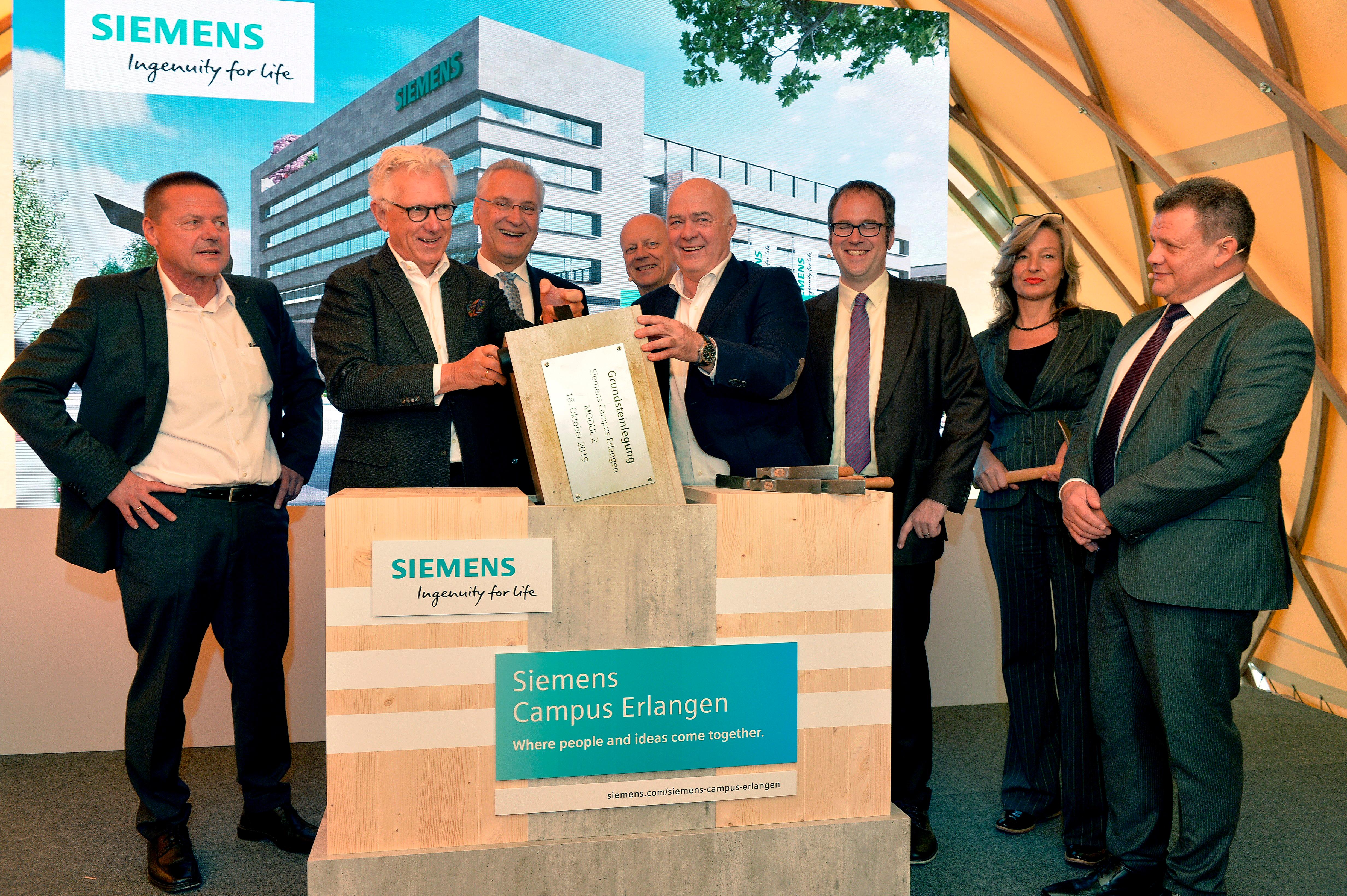 Siemens Campus: Grundsteinlegung für Modul 2