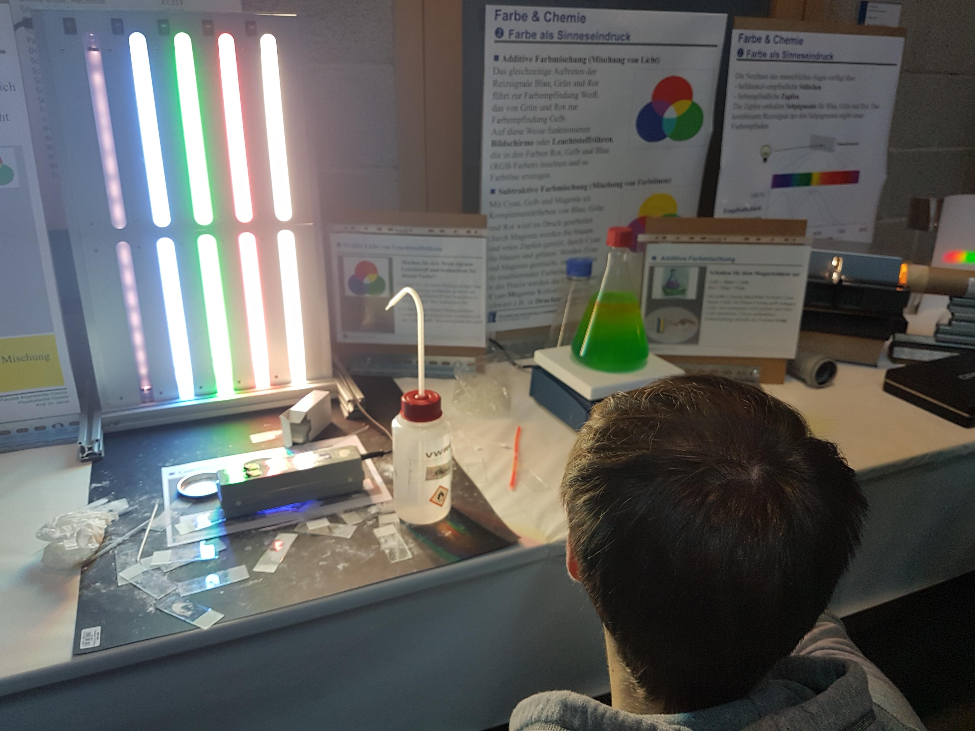 Außerdem erklärten die Chemiker wie Farben entstehen!