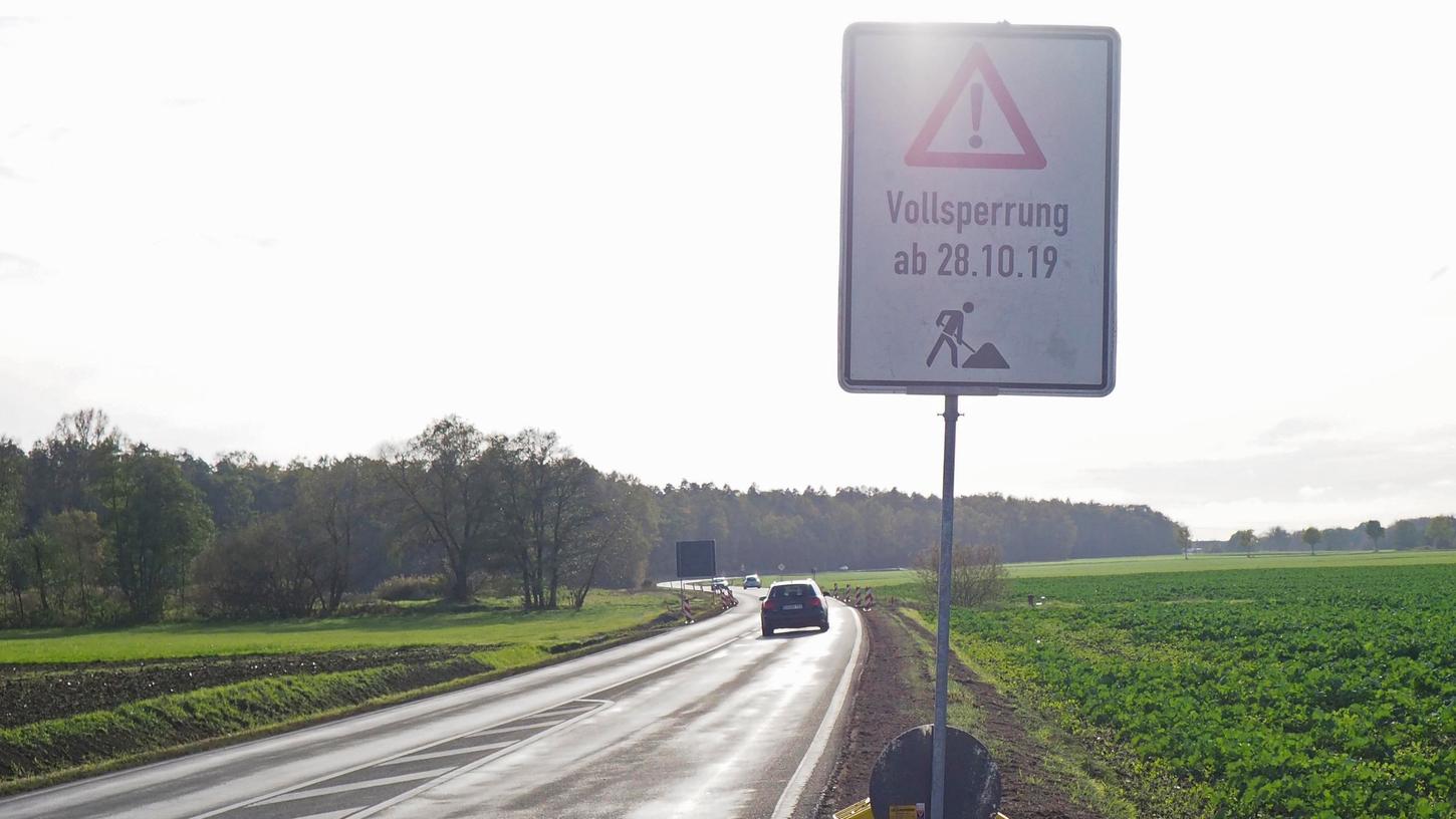 Die Staatsstraße zwischen Willersdorf und Hallerndorf wird wegen Sanierungsarbeiten gesperrt.