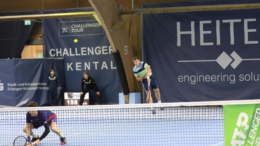 Im Doppel-Finale standen John-Patrick Smith (links) und Ken Skupsi dem Duo Sander Arends und Roman Jebavy gegenüber.