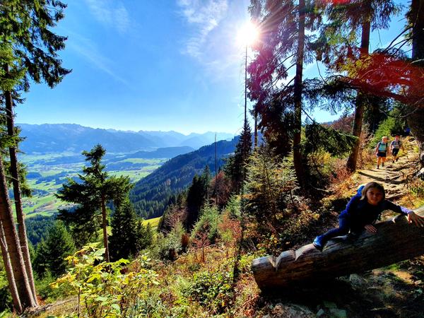 Auf dem Hörnerweg nahe Balderschwang und Ofterschwang hat man dieses tolle Panorama aufs Oberallgäu.