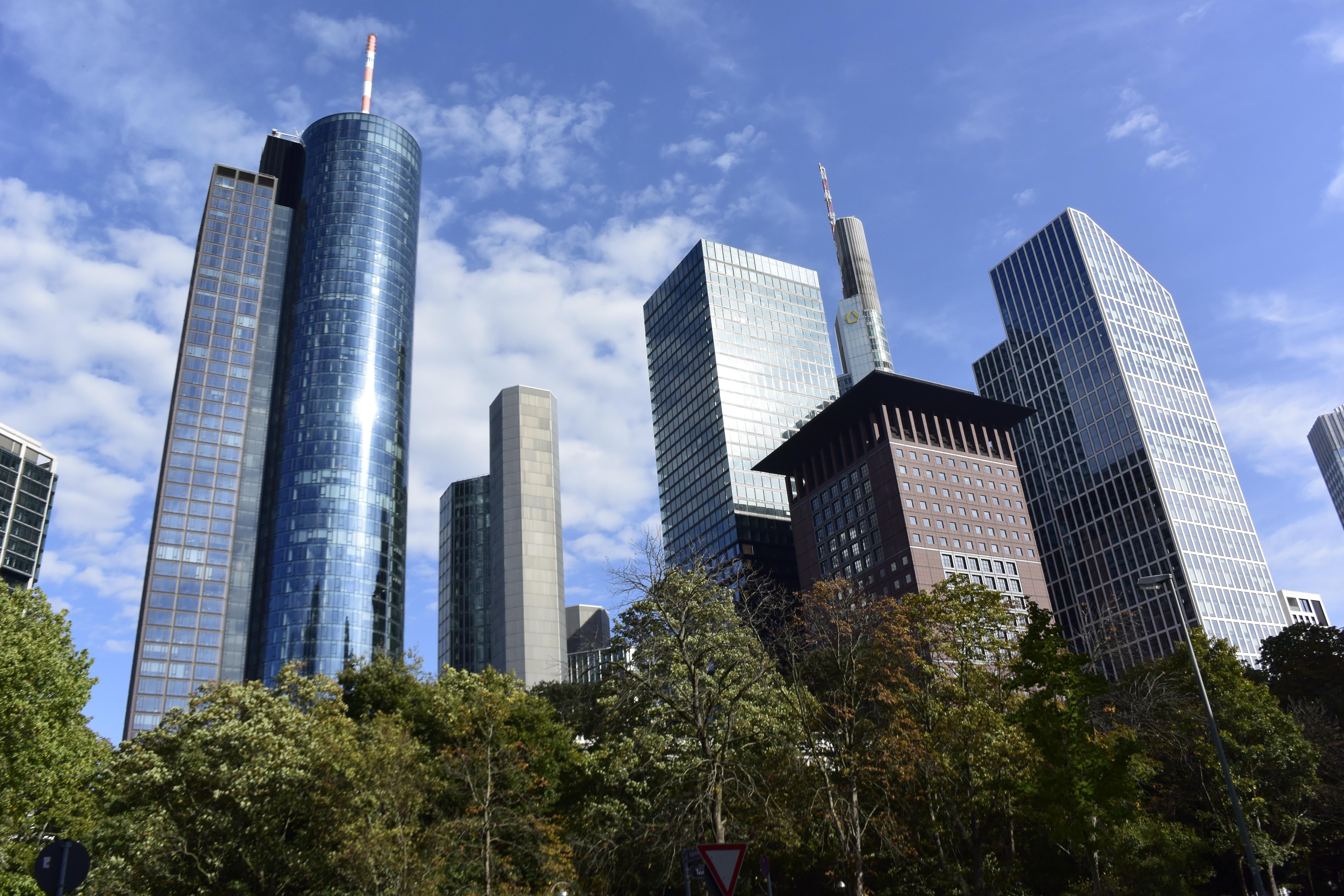 Das Frankfurter Bankenviertel.