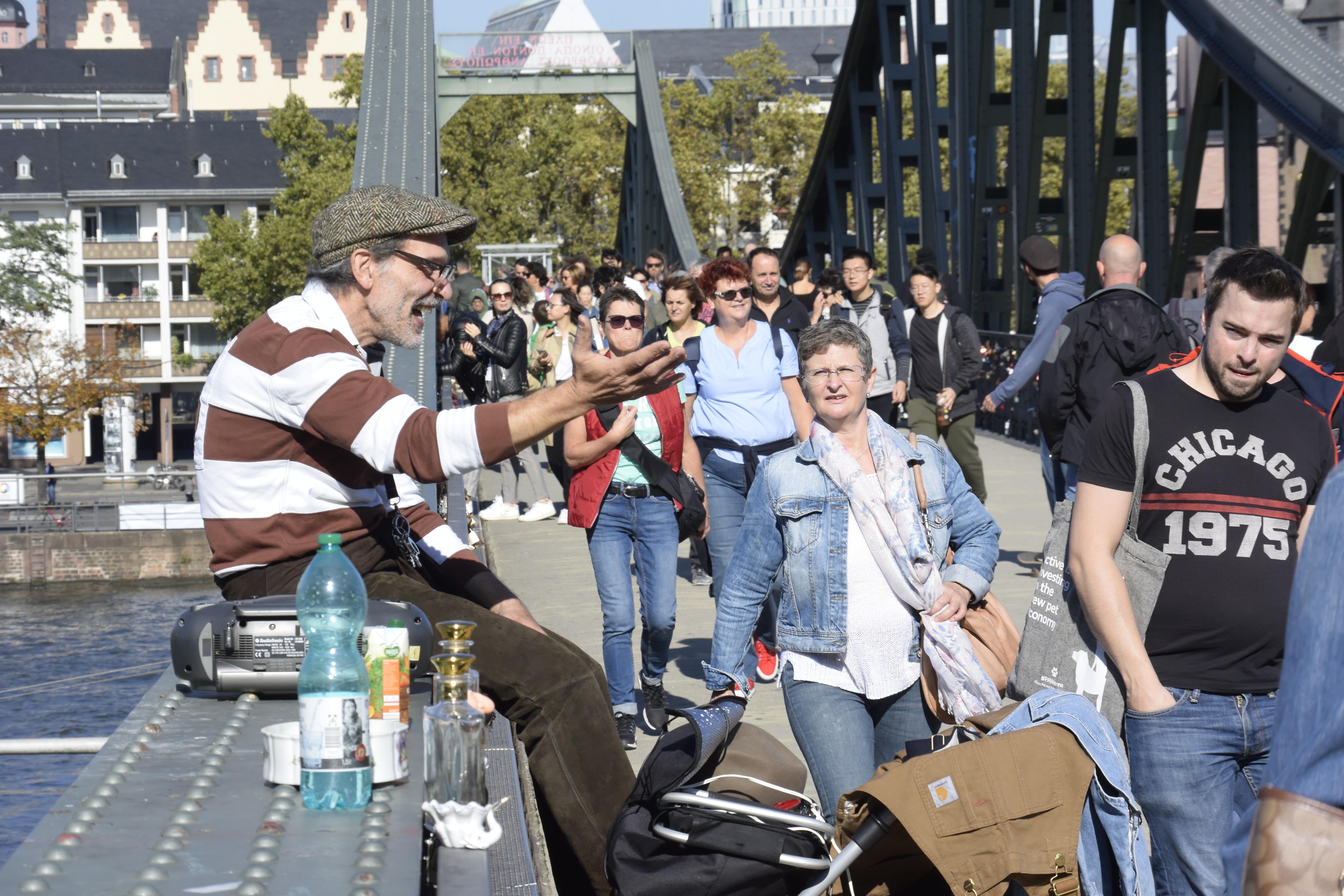 Impressionen von der Eisernen Brücke.