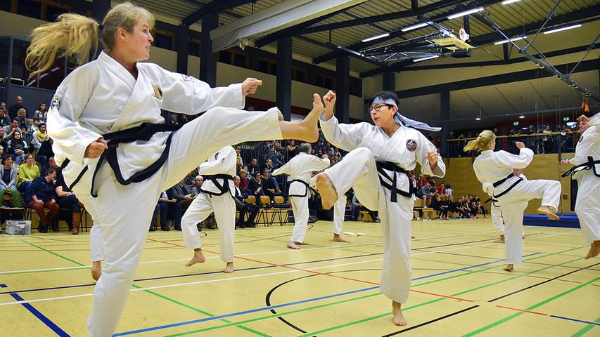 Trapez, Taekwondo und Akrobatik beim Sportakulum in Baiersdorf