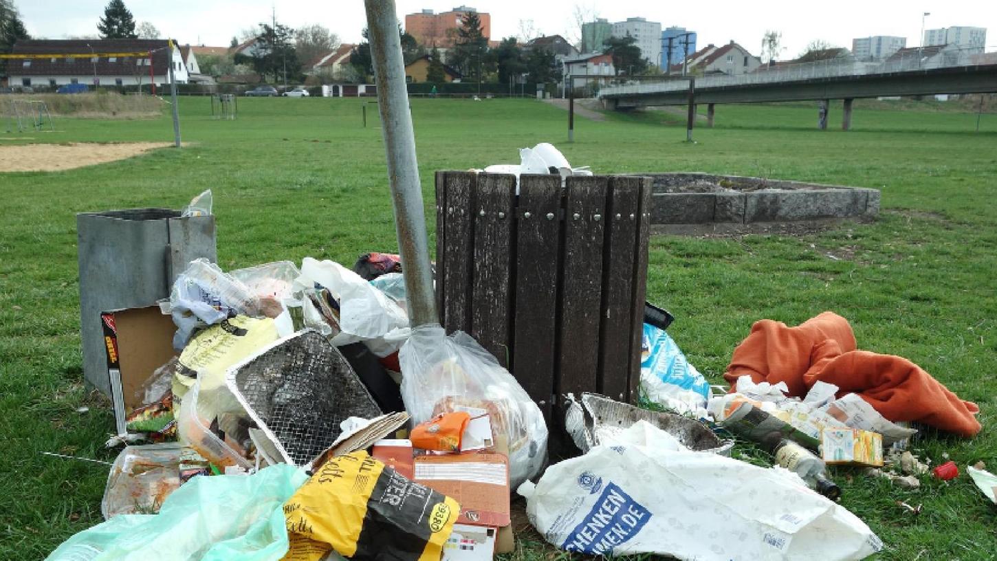 Ärger in Erlangen: Wilder Abfall macht der Stadt zu schaffen