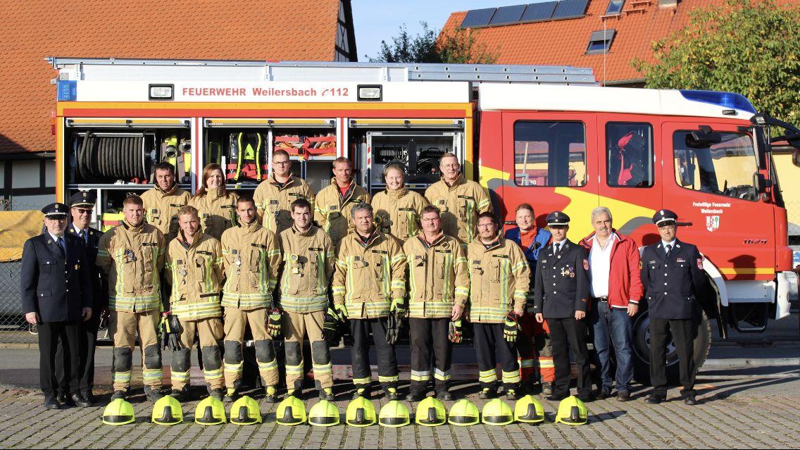Weilersbacher Feuerwehrler bestehen Prüfung fehlerfrei