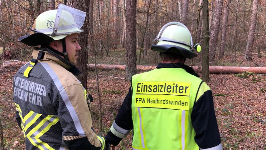 Schwerer Arbeitsunfall bei Waldarbeiten bei Emskirchen