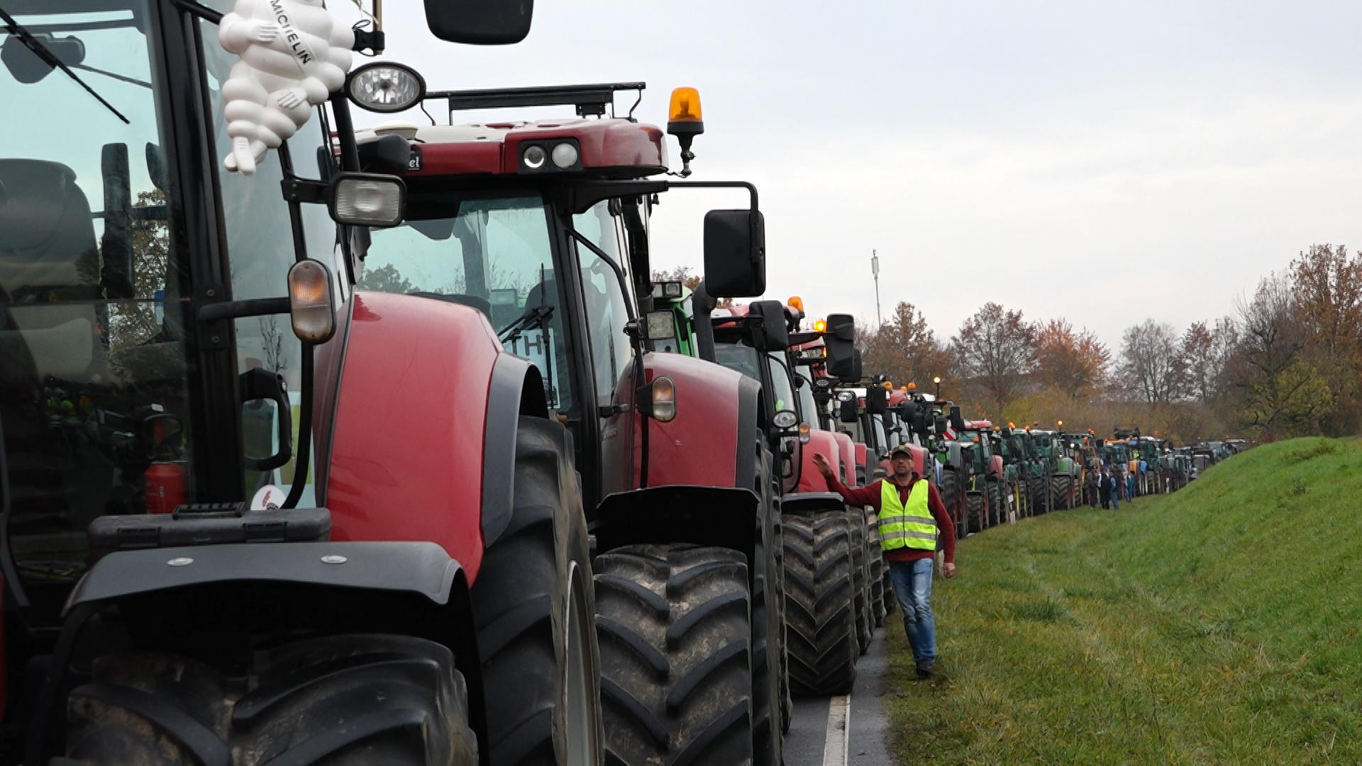 Bilder aus Franken: Bayerische Landwirte wollen Hauptstadt entern