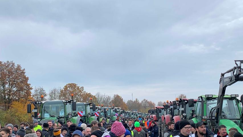 Bilder aus Franken: Bayerische Landwirte wollen Hauptstadt entern