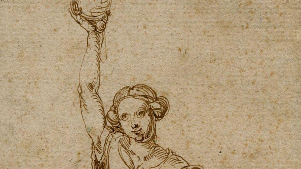 Dürers "Mädchen mit Fackel" ist 21 mal 10,8 Zentimeter groß.