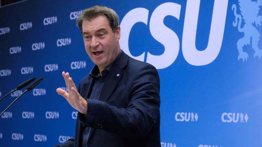 Markus Söder: "Die CSU war nie die Partei der Prosecco-Trinker, sie war immer die Partei der Leberkäs-Etage." (am 19. Januar in seiner Rede
 auf dem CSU-Sonderparteitag)