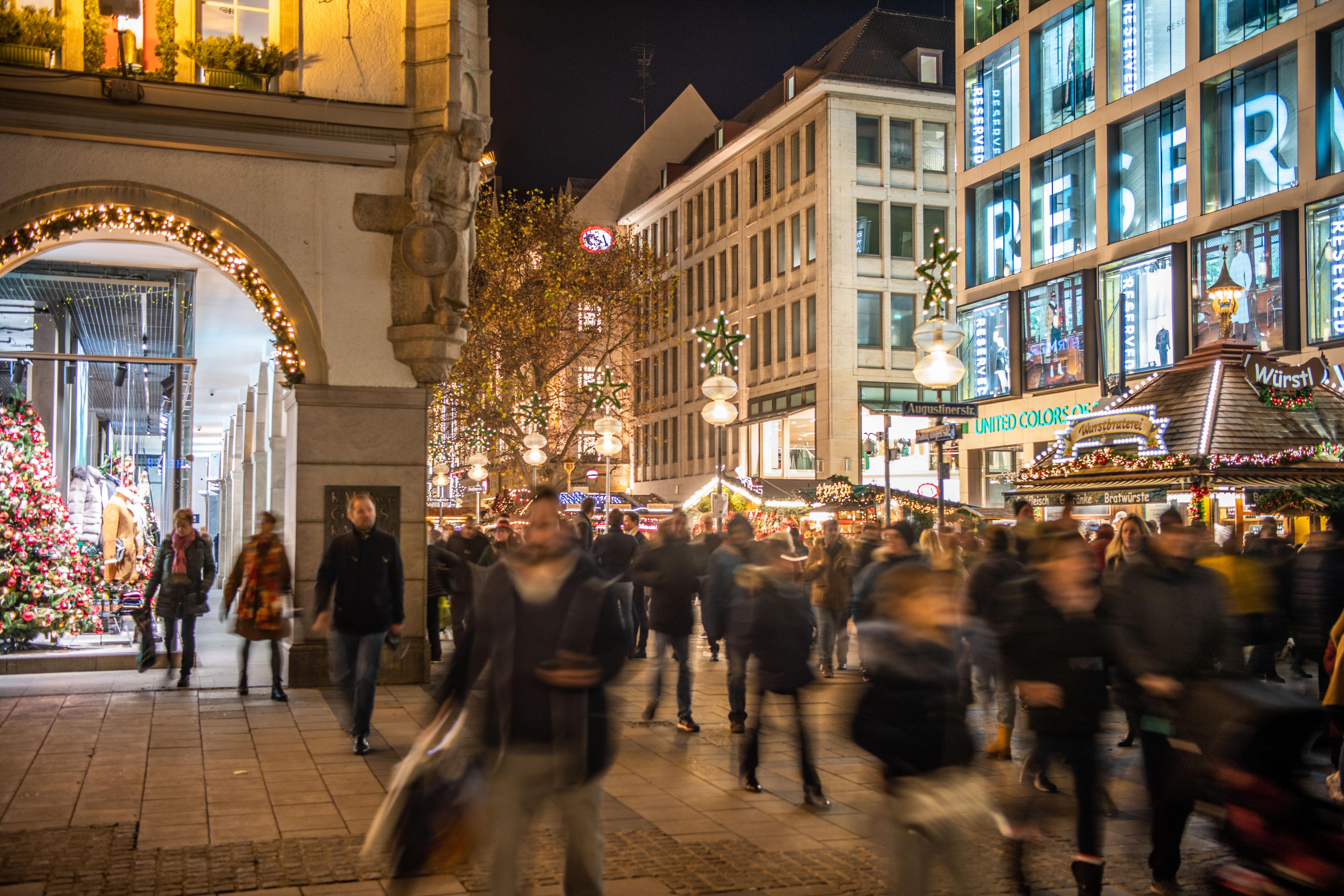 Vorweihnachtliches Einkaufen in München