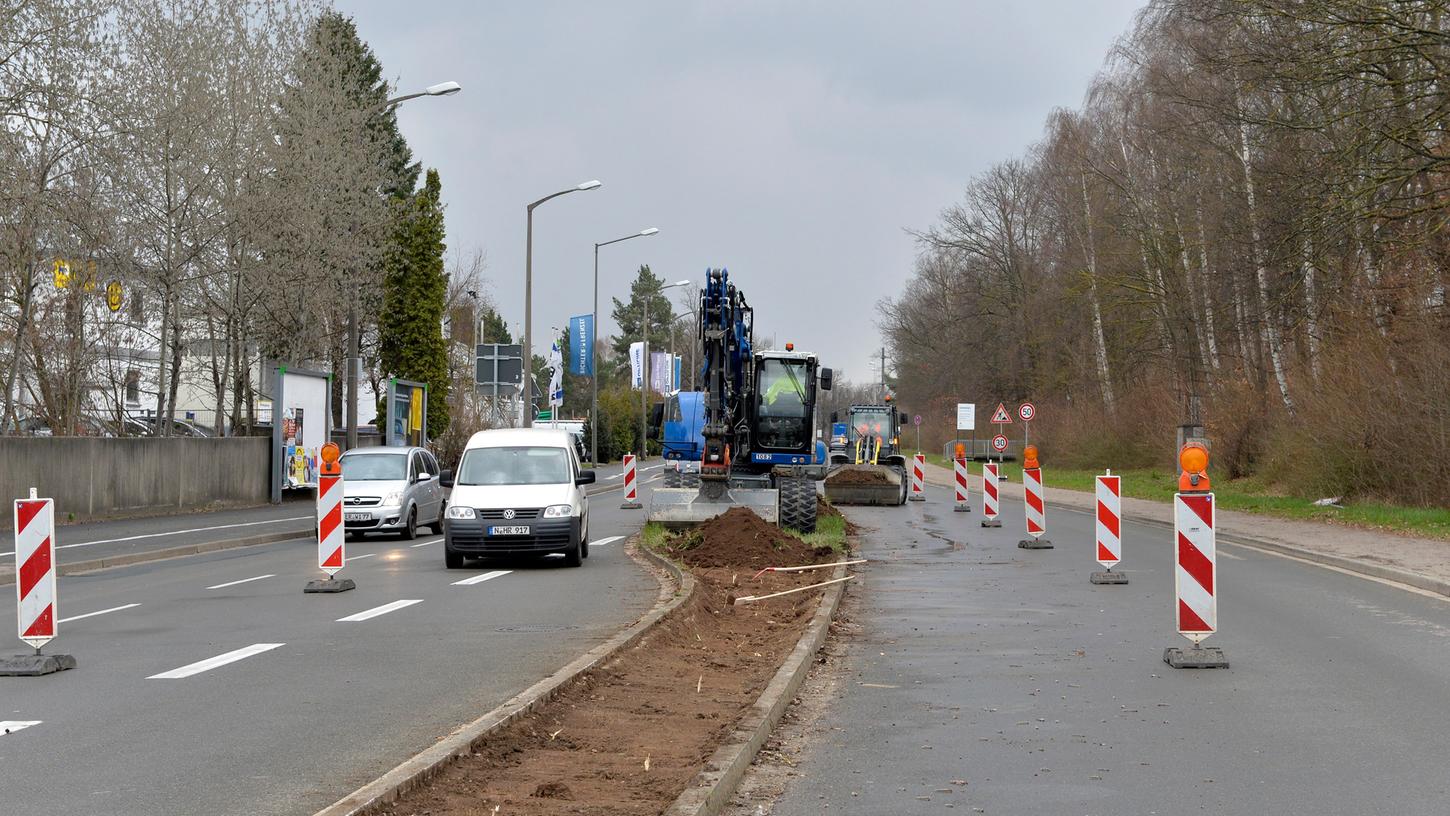 Im März hatten die Bauarbeiten an der Kreuzung Frauenauracher Straße/Gundstraße begonnen. Jetzt sind sie abgeschlossen.