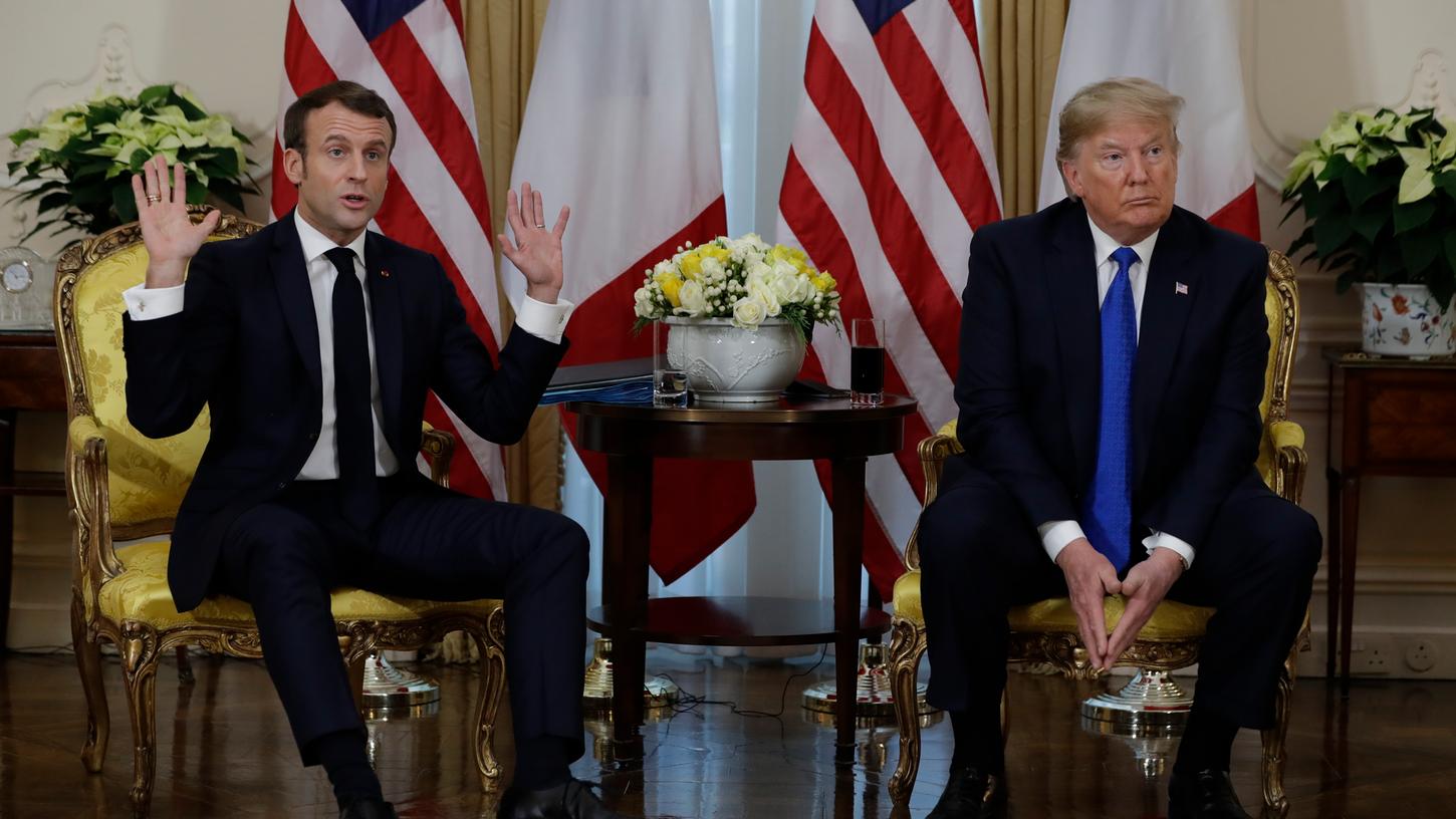 US-Präsident Donald Trump hat auf dem Jubiläumsgipfel in London die "Hirntod"-Äußerung über die Nato von Frankreichs Staatschef Emmanuel Macron scharf kritisiert.
