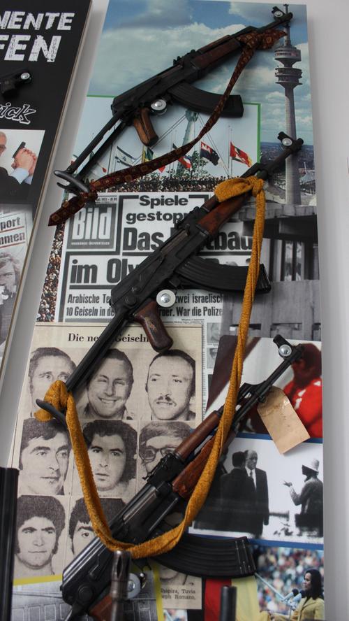 Diese Waffen stammen vom Terroranschlag während der olympischen Sommerspiele 1972 in München.