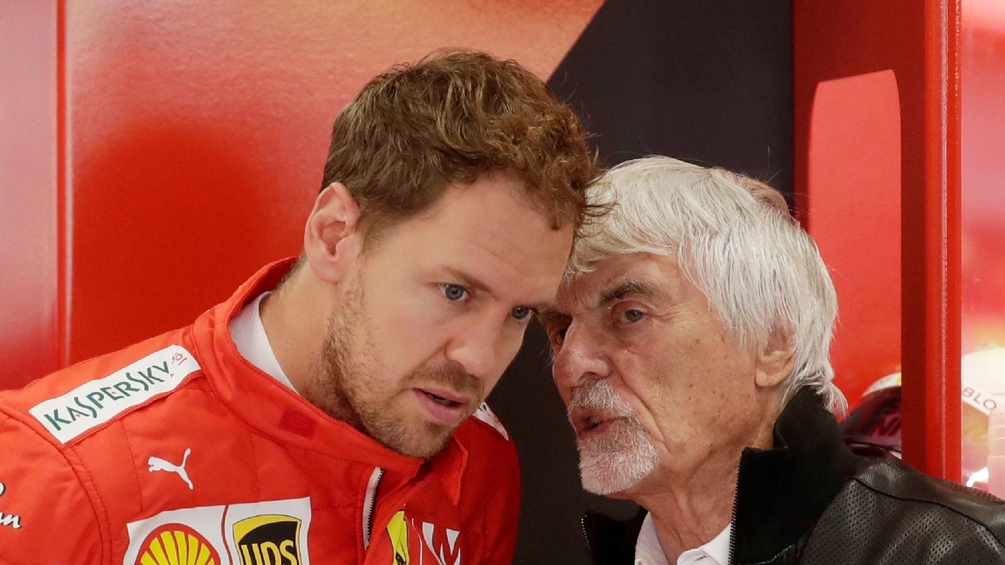 Sag halt, was es ist! Von Sebastian Vettel darf Formel-1-Veteran Bernie Ecclestone ein Geburtstagsgeschenk erwarten. 
