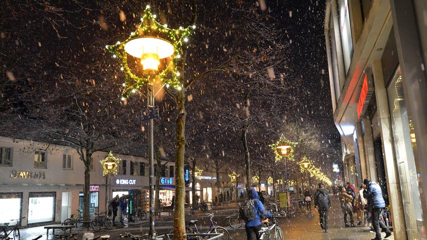 Schnee in Franken: Weiße Schicht bedeckte die Region
