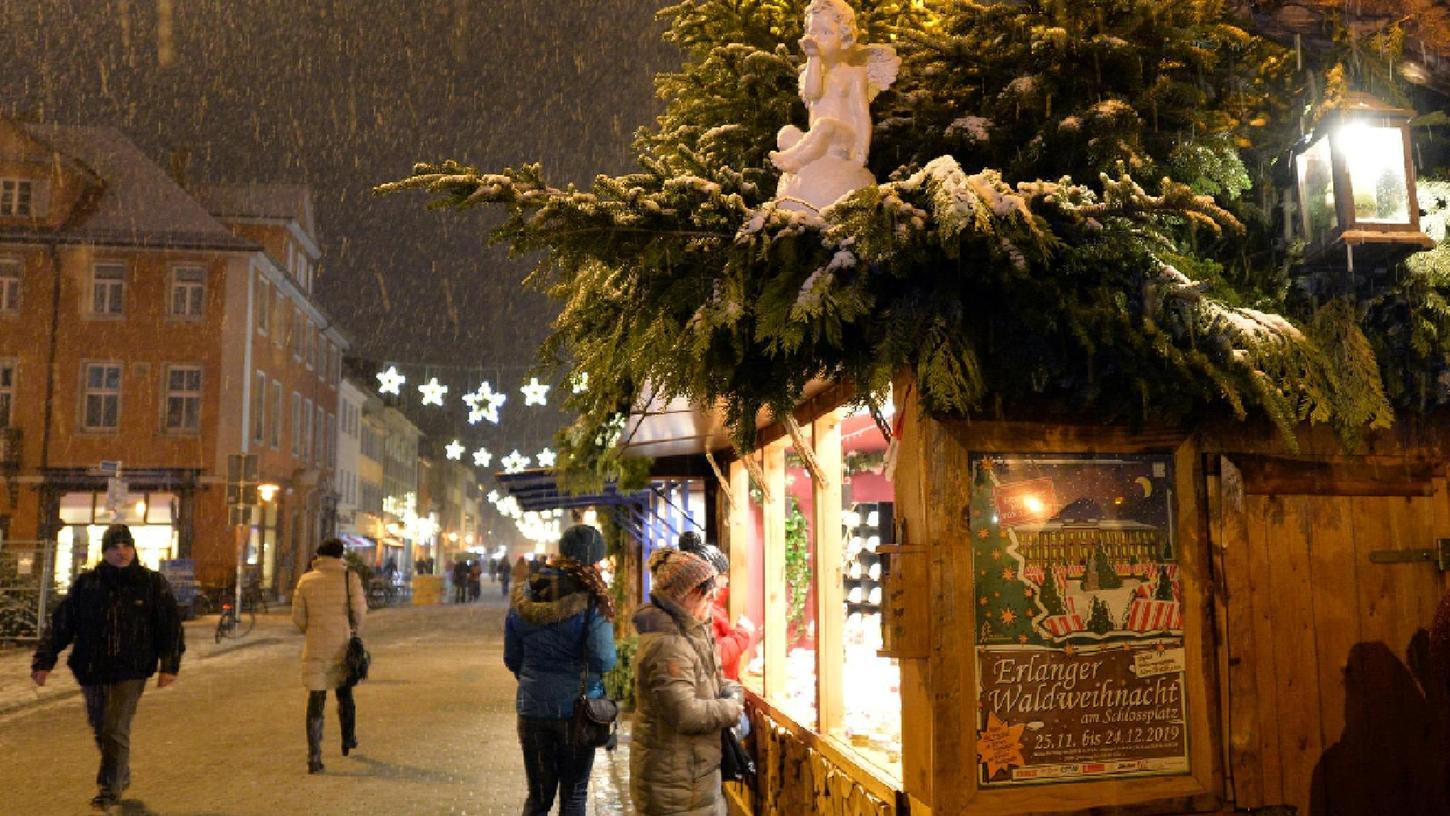 Schnee gab kurzes Gastspiel in Erlangen