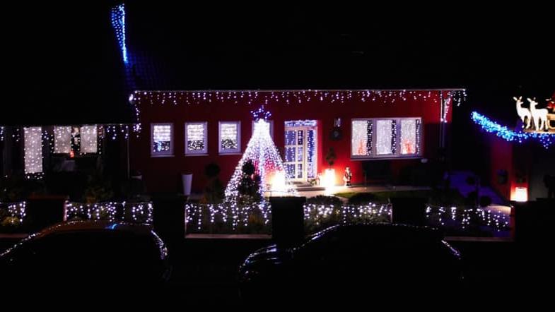 Tausende Lichter: Diese Weihnachtshäuser strahlen in der Region