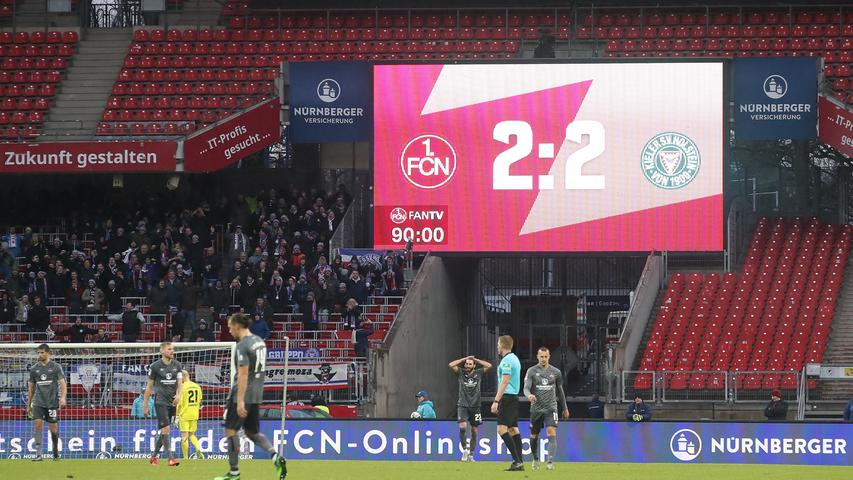 Abturn in letzter Sekunde: Club verspielt gegen Kiel ein 2:0