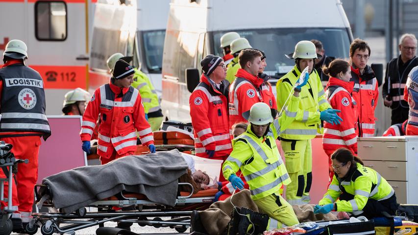 Nach der Explosion: So lief die Katastrophenschutzübung zur EM 2020