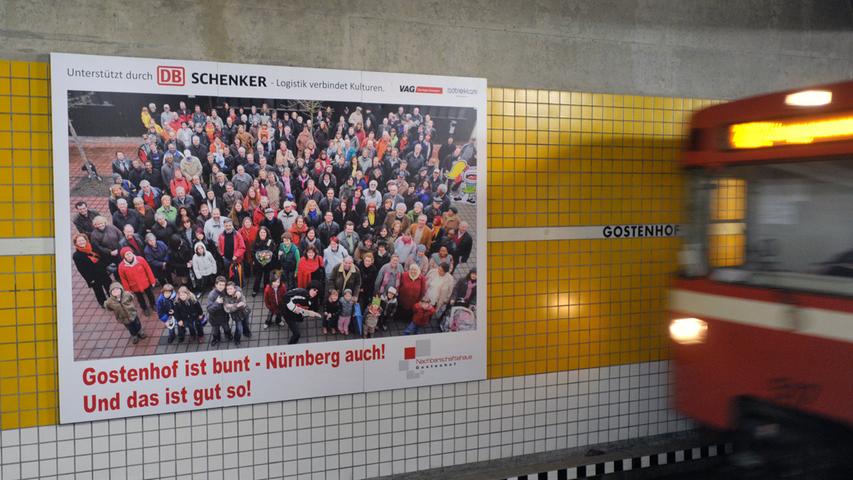 Der U-Bahnhof Gostenhof ist der 16. U-Bahnhof auf der U1. Er wurde am 20. September 1980 eröffnet. 14.700 Menschen verkehren dort im Durchschnitt.