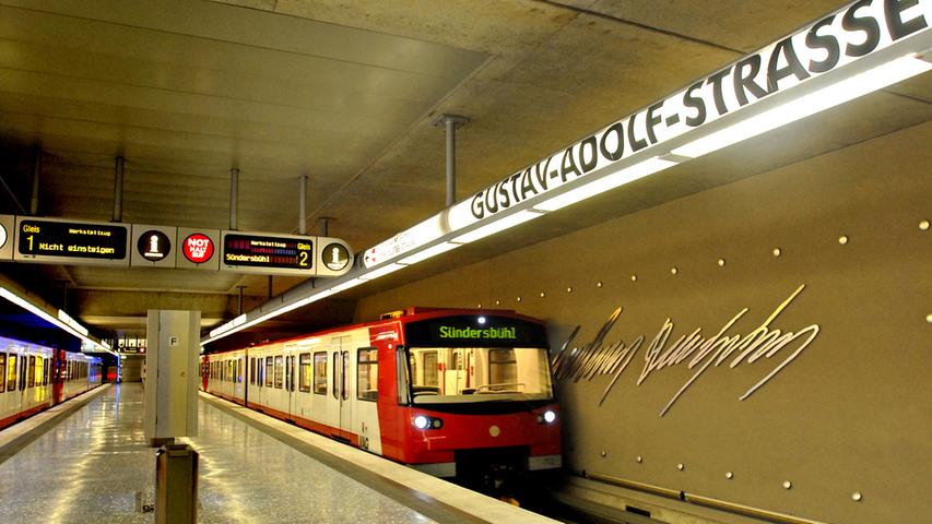 12.100 Fahrgäste pro Werktag: Die Gustav-Adolf-Straße ist übrigens nach dem Schwedenkönig Gustav Adolf II. benannt.