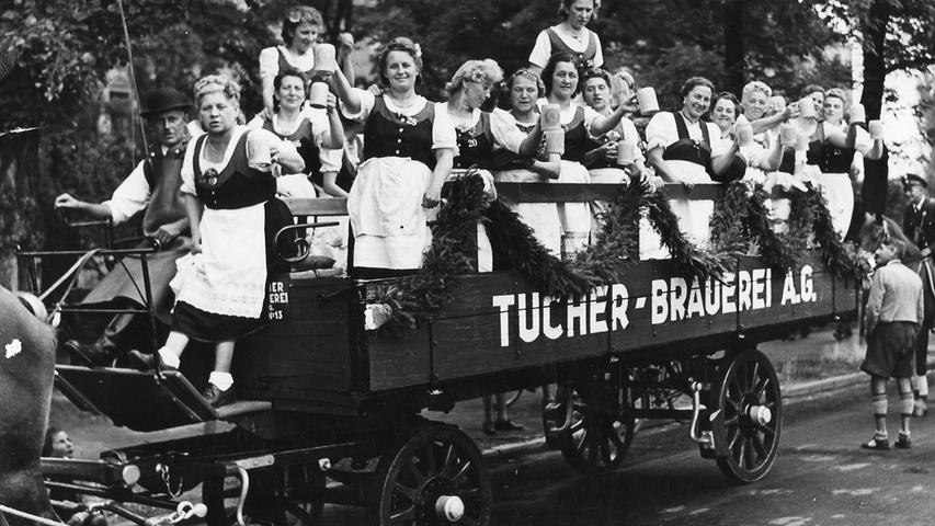 Bei Festen und in der fränkischen Gastronomie ist Tucher traditionell präsent. 