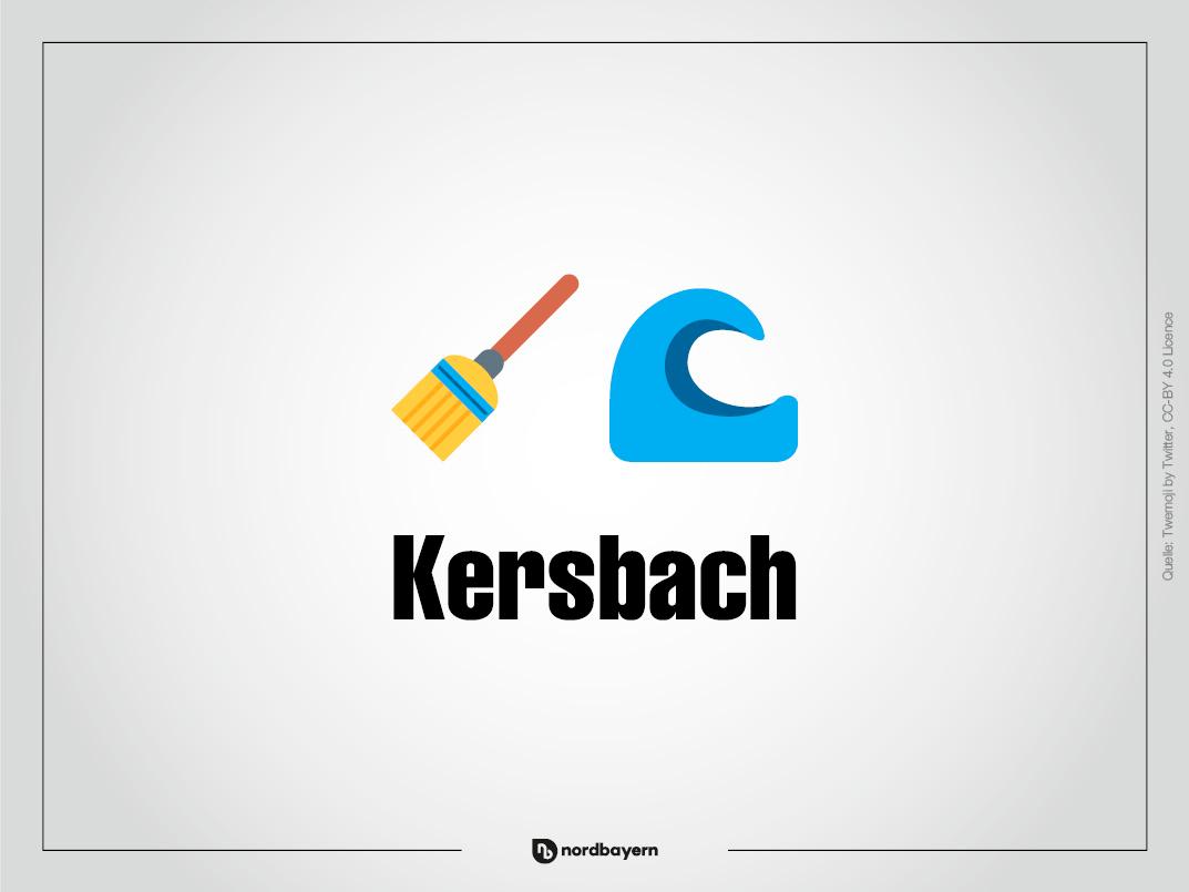 Ein Besen zum Kehren und ein Bach: Kersbach.
