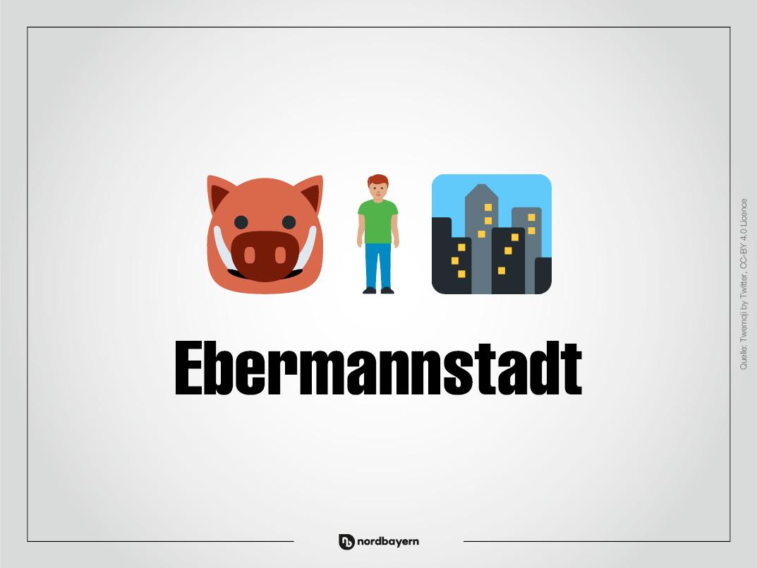 Ein Schwein, genauer gesagt ein Eber, ein Mann und eine Stadt: Das ist natürlich Ebermannstadt.