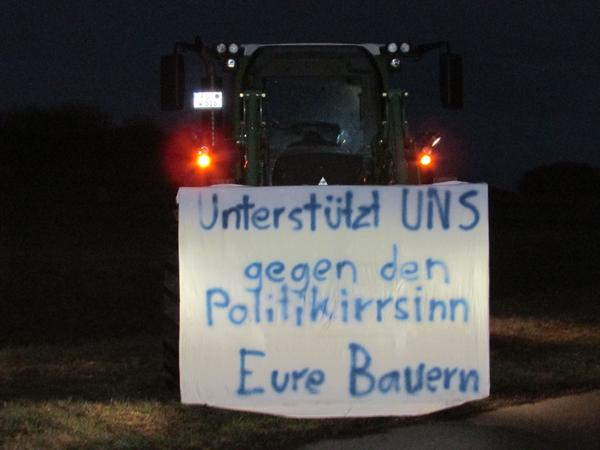 Nach Mahnfeuer und Marsch: Landwirte protestieren in der Fränkischen Schweiz erneut
