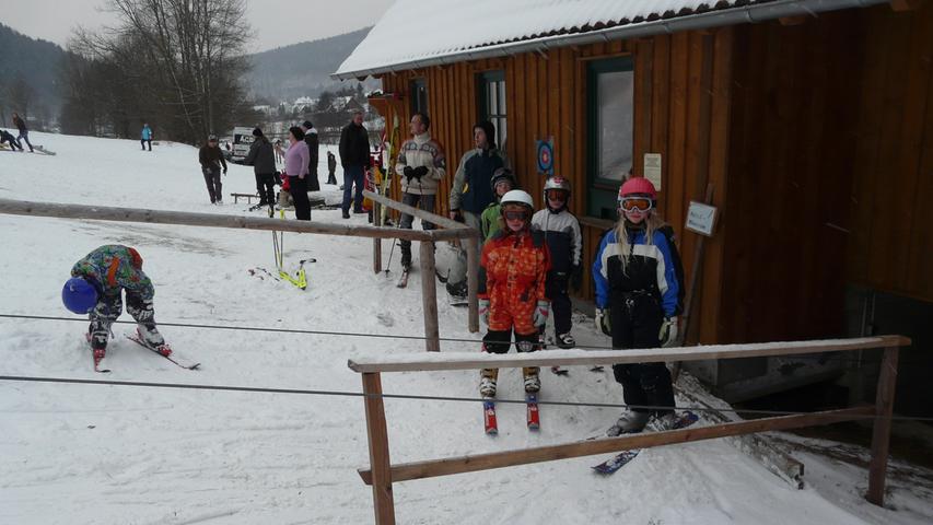 Vor allem beim Nachwuchs ist der Skilift beliebt.