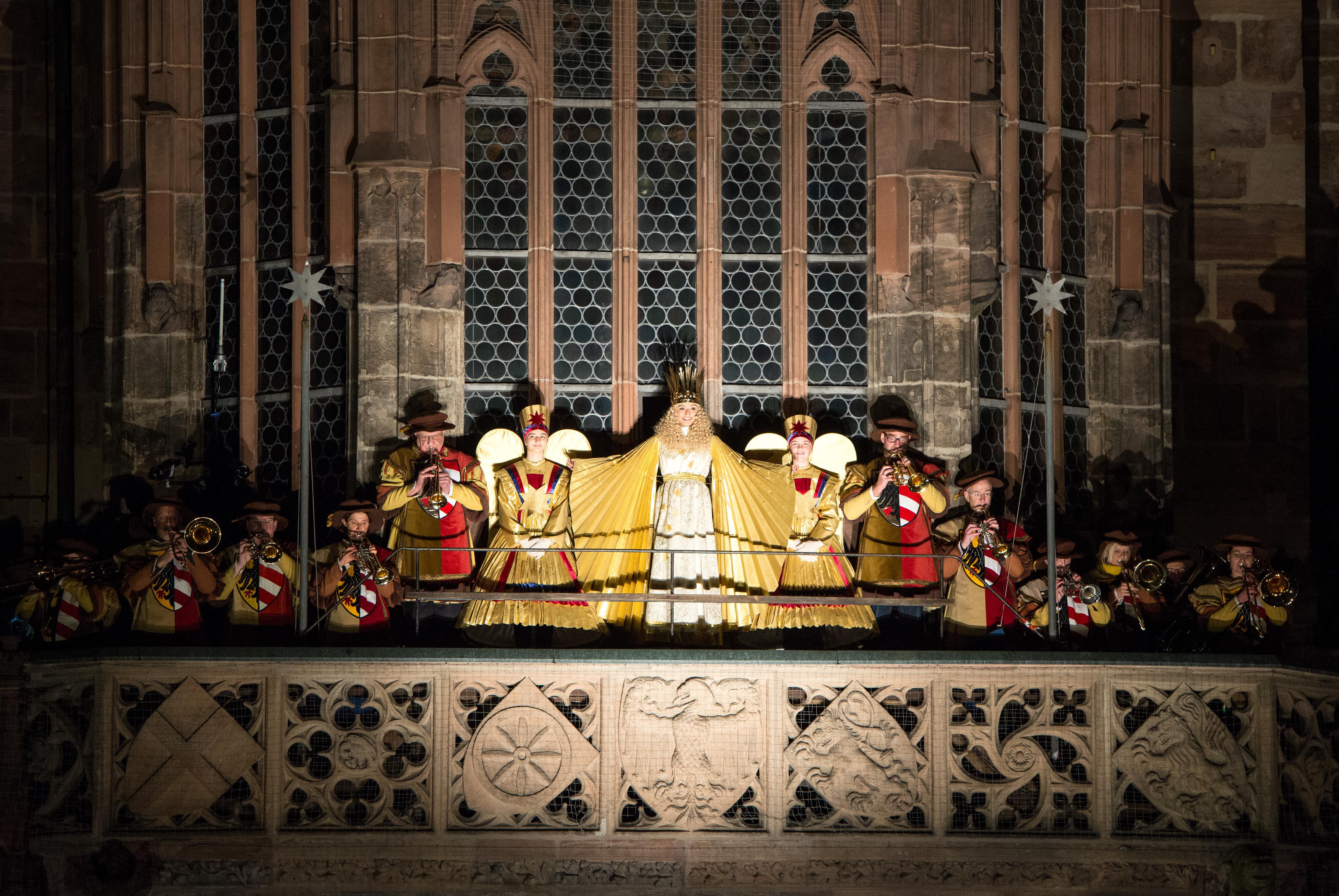 The Nuremberg Christkind opens her market