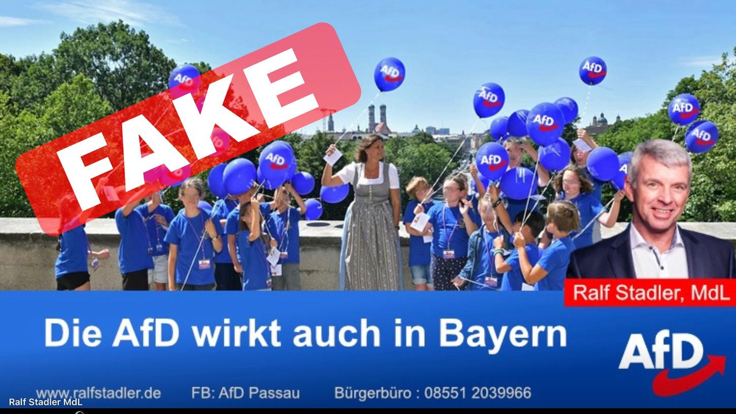 Ralf Stadler wird nicht nur Volksverhetzung vorgeworfen. Im Juli vergangenen Jahres hatte Landtagspräsidentin Ilse Aigner (CSU) ihn angezeigt, weil er auf seiner Facebook-Seite ein Foto von der Homepage des Landtags verwendet hatte, das Aigner umringt von Kindern zeigt. Das Foto wurde dann manipuliert: Auf einigen Luftballons war dort plötzlich das AfD-Logo zu sehen.