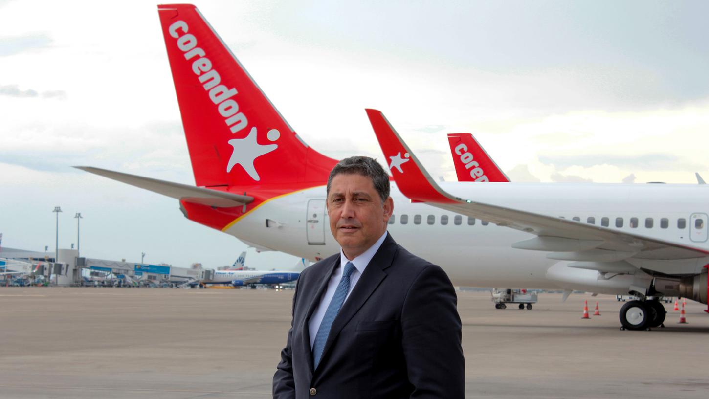 Eigentümer Yildiray Karaer engagiert sich mit seiner Corendon Airlines auch in Nürnberg.