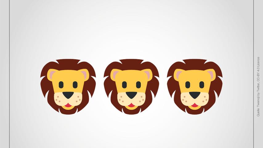 Hmmm, wen könnten wir wohl mit diesen tierischen Emojis suchen?