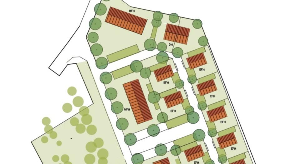Mehr Grün durch eine Reduzierung der Grundstücksgrößen bei Einfamilienhäusern und Ausweisung von Doppelhausgrundstücken: So sieht das Konzept der Grünen aus.
