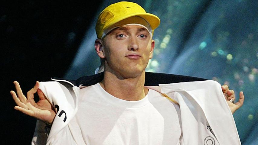 Gibt ganz offen zu, dass er sich black music hernimmt, um selbst viel Geld damit zu verdienen: Eminem.