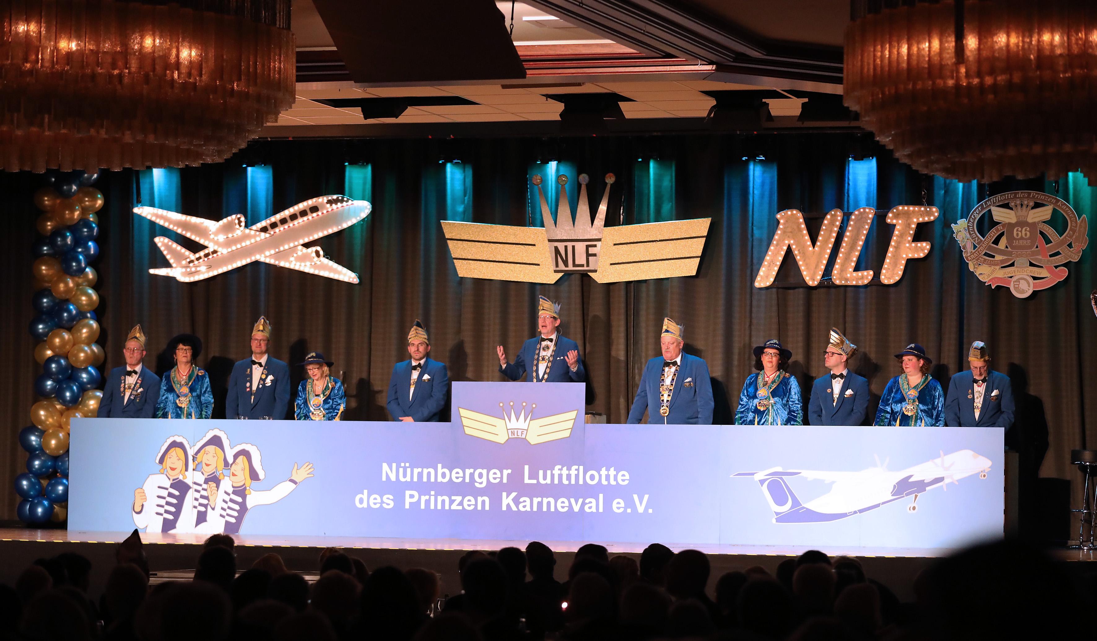 Der Elferrat der Nürnberger Luftflotte.