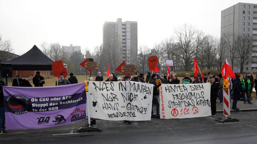 CSU-Langwasser: Antifa-Demo gegen Maaßen-Auftritt