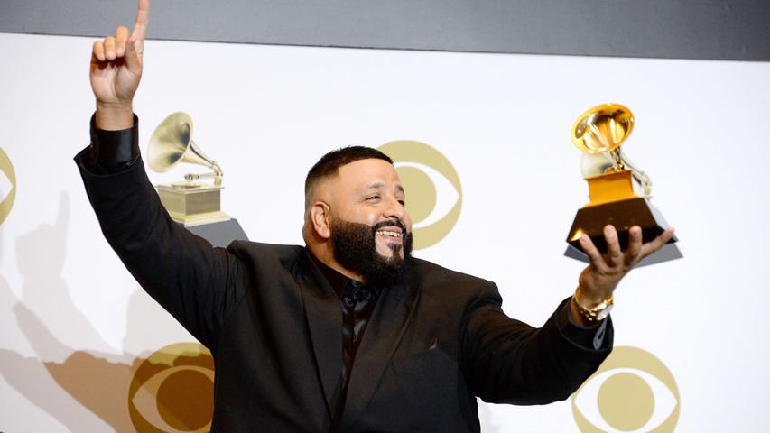 DJ Khaled freute sich über seinen Preis in der Kategorie "Bester Rap/Song Performance".