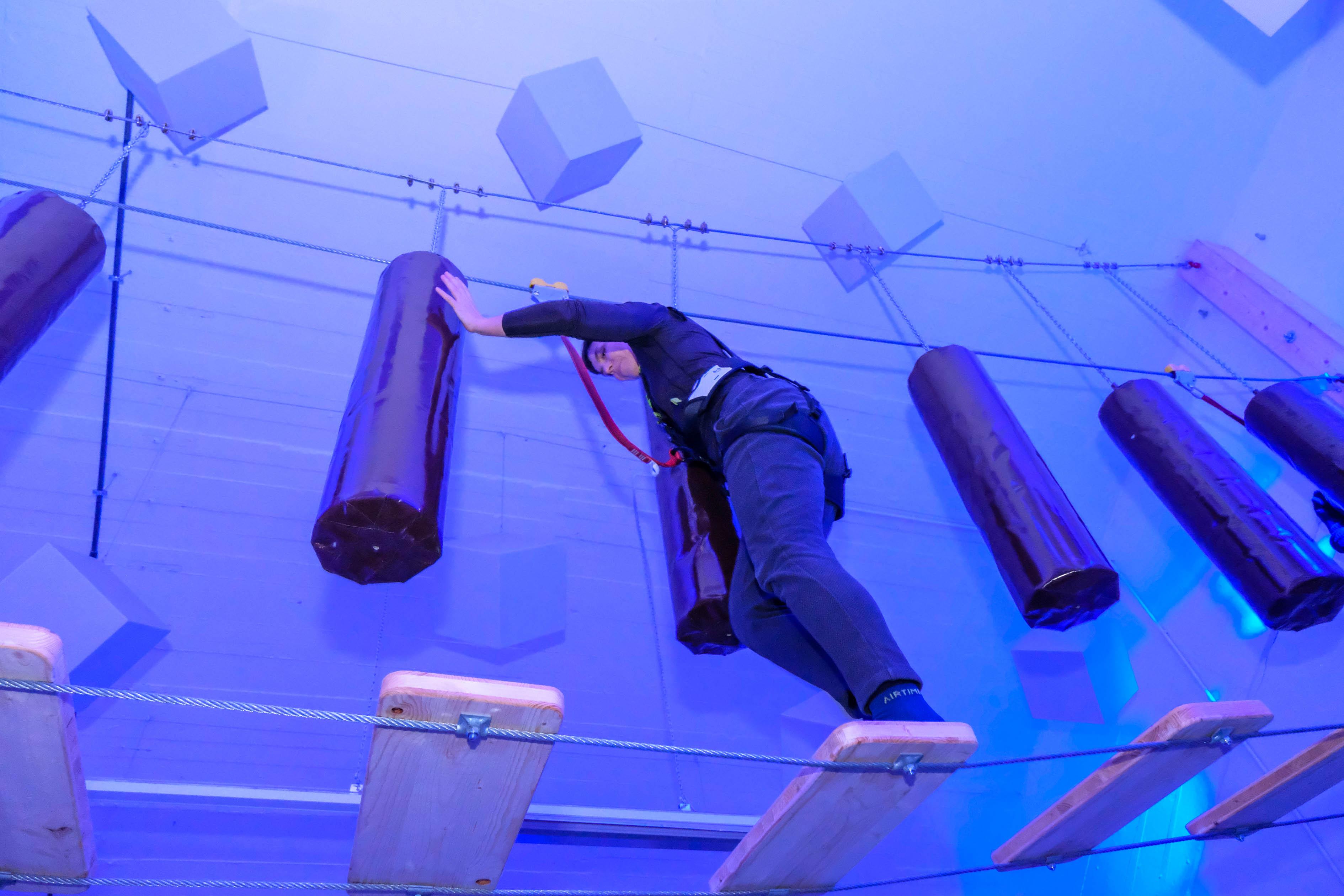 Eröffnung Zipline AIRTrai, AIRTIME Trampolinpark Nürnberg..