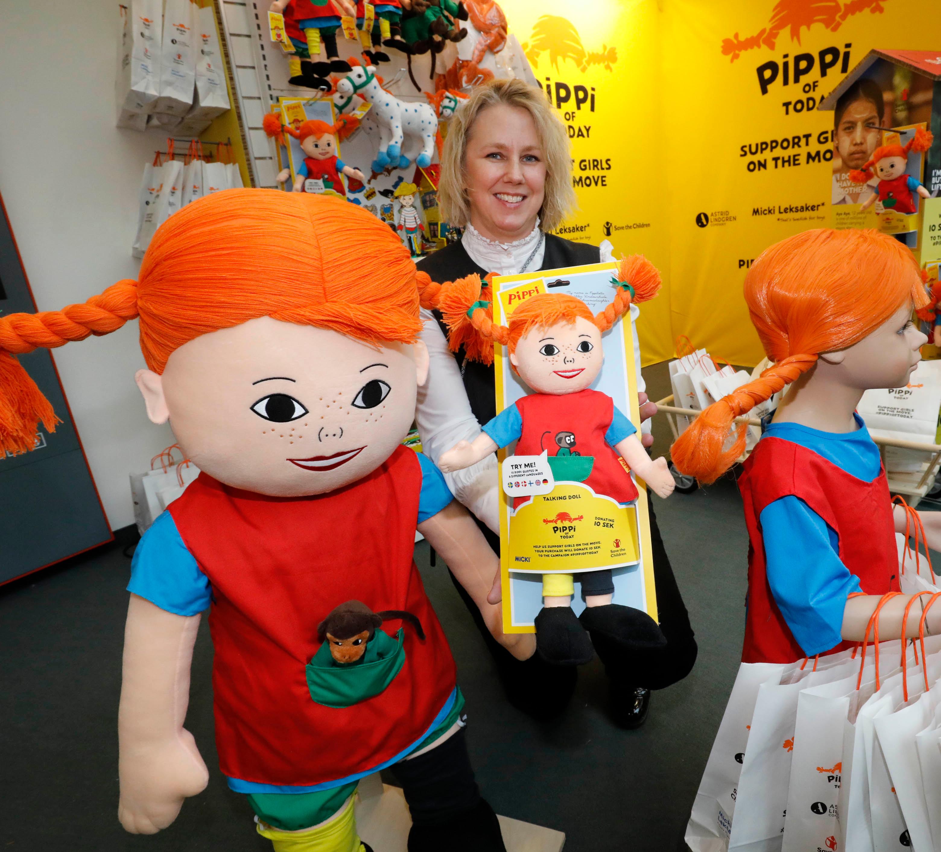 75 Jahre alt und kein bisschen müde: Pippi Langstrumpf ist ein echter ewig junger Klassiker. Die Puppe auf dem Bild spricht übrigens mehrere Sprachen - darunter auch Deutsch.