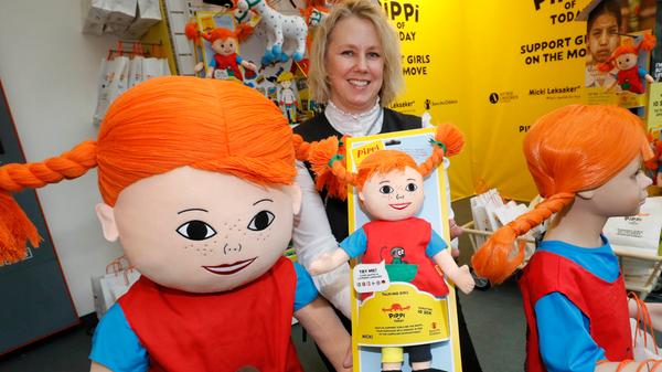 75 Jahre alt und kein bisschen müde: Pippi Langstrumpf ist ein echter ewig junger Klassiker. Die Puppe auf dem Bild spricht übrigens mehrere Sprachen - darunter auch Deutsch.