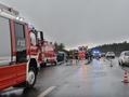 Sturm PKW Anhänger umgeworfen Sturm PKW Anhänger umgeworfen