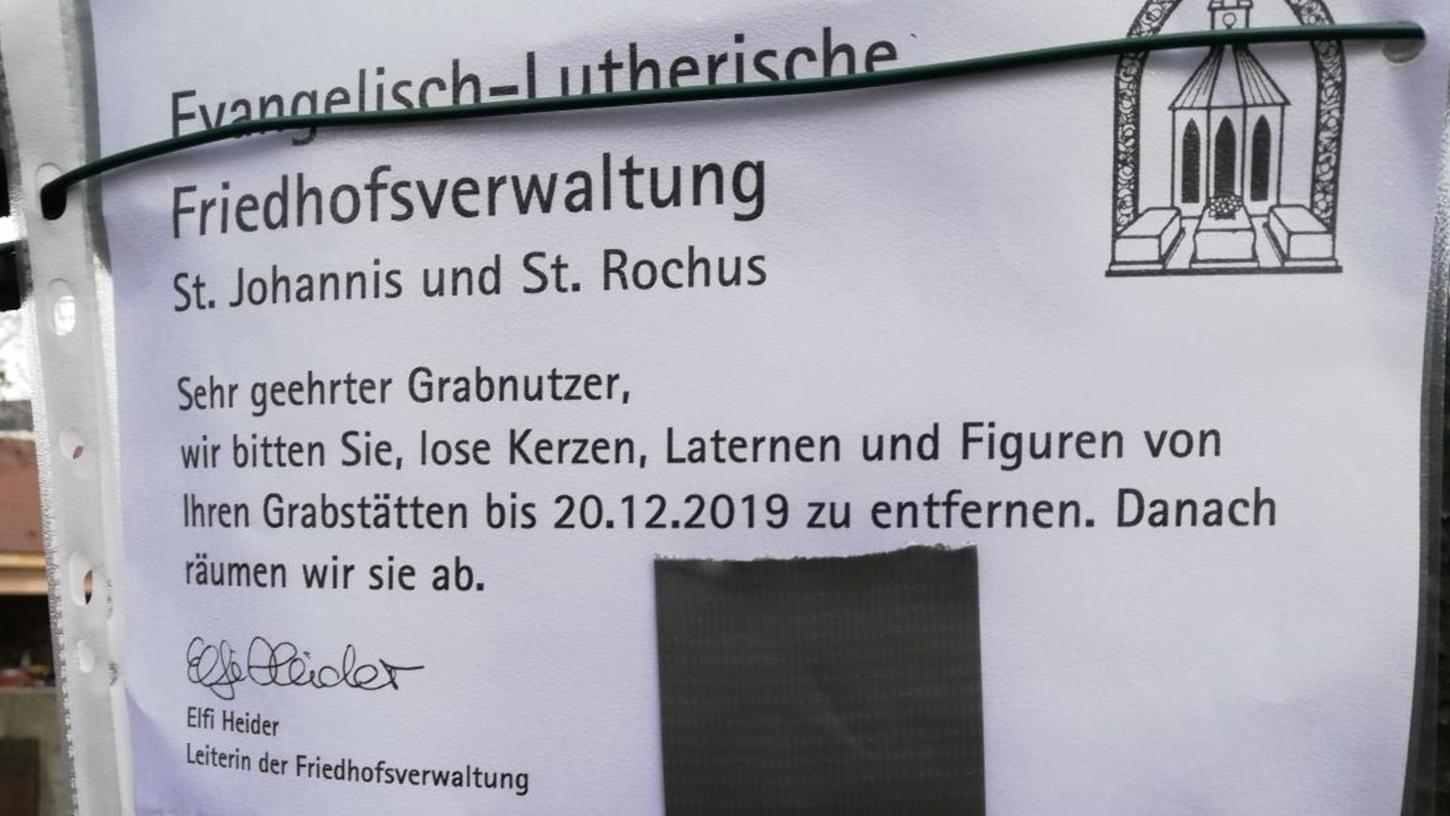 Keine Engel: Verwaltung räumt in Nürnberg Gräber ab
