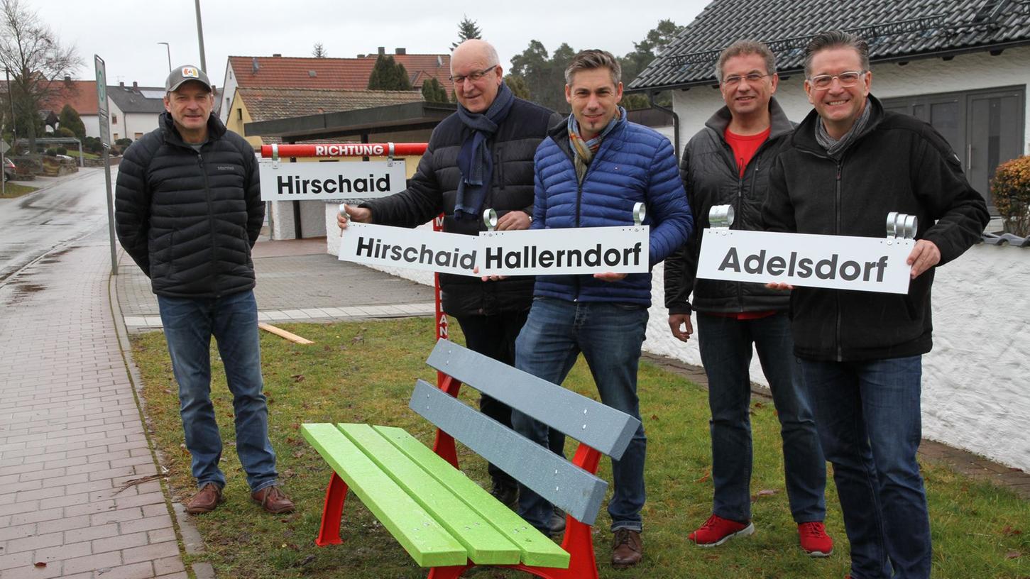 Hallerndorf: Mit Mitfahrbänken Hin und Weg