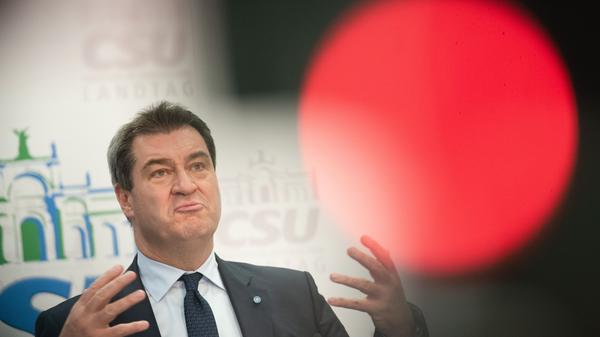 Der bayerische Ministerpräsident Markus Söder (CSU) gibt ein deutliches Statement nach der Wahl von Thomas Kemmerich (FDP) zum Ministerpräsidenten Thüringens ab: "Ich glaube nicht, dass Thüringen jetzt mit dem heutigen Tag regierungsfähiger geworden ist. Das Beste und Ehrlichste wären klare Neuwahlen."