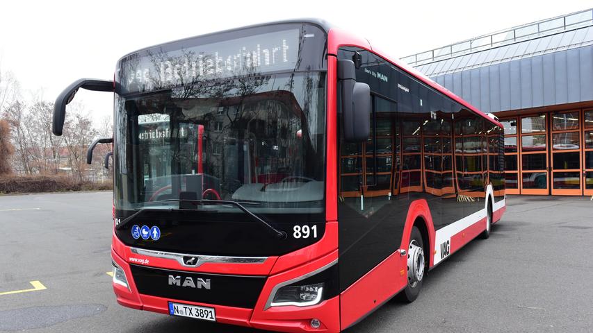Geräumig und modern: So sehen Nürnbergs neue E-Busse aus